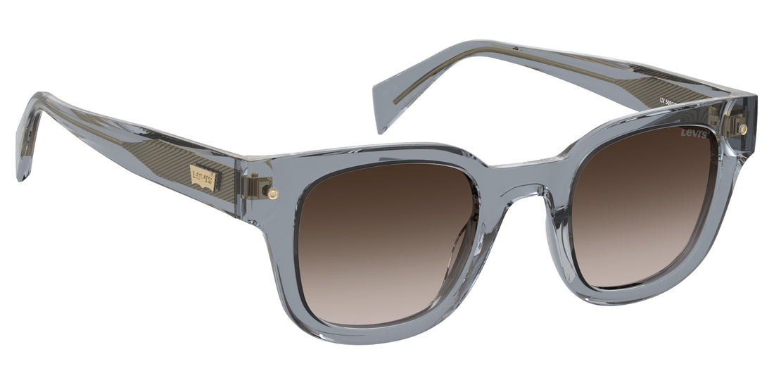 Occhiali da sole levis lv 5093/s xw0 ha azul square unisex taglia 47mm - Vista dettagliata