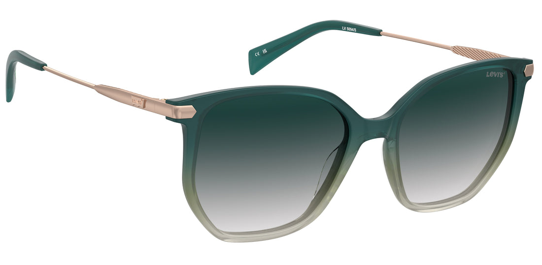 Occhiali da sole levis lv 5094/s m5z 08 verde square femenino taglia 54mm - Vista dettagliata