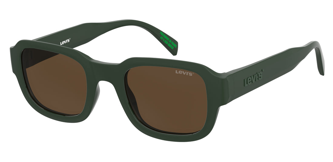 Occhiali da sole levis lv 1101/s 1ed 70 verde square unisex taglia 50mm - Vista principale
