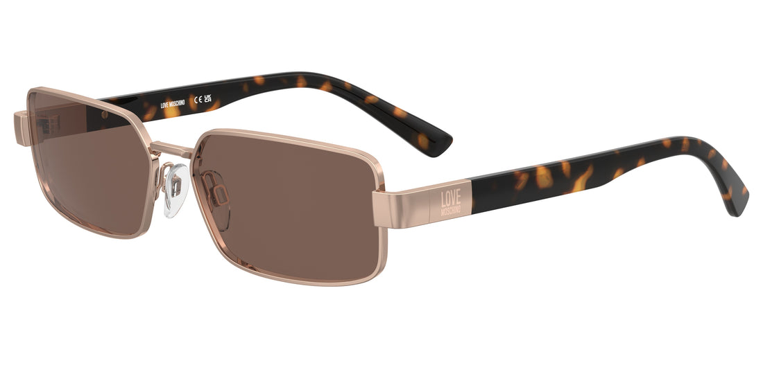 Óculos de sol moschino love mol100/s ddb 4s dorado rectangular femenino tamanho 58mm - Vista principal