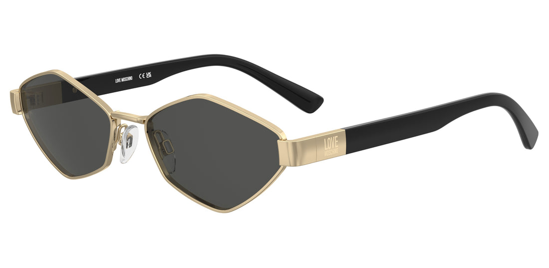 Óculos de sol moschino love mol101/s 000 ir dorado rectangular femenino tamanho 57mm - Vista principal