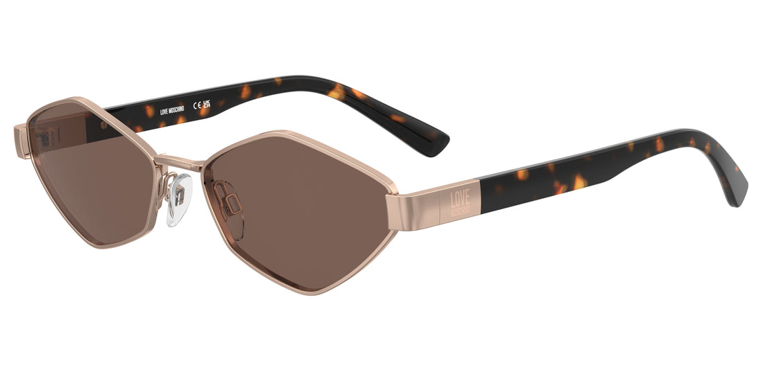Óculos de sol moschino love mol101/s ddb 4s dorado rectangular femenino tamanho 57mm - Vista principal