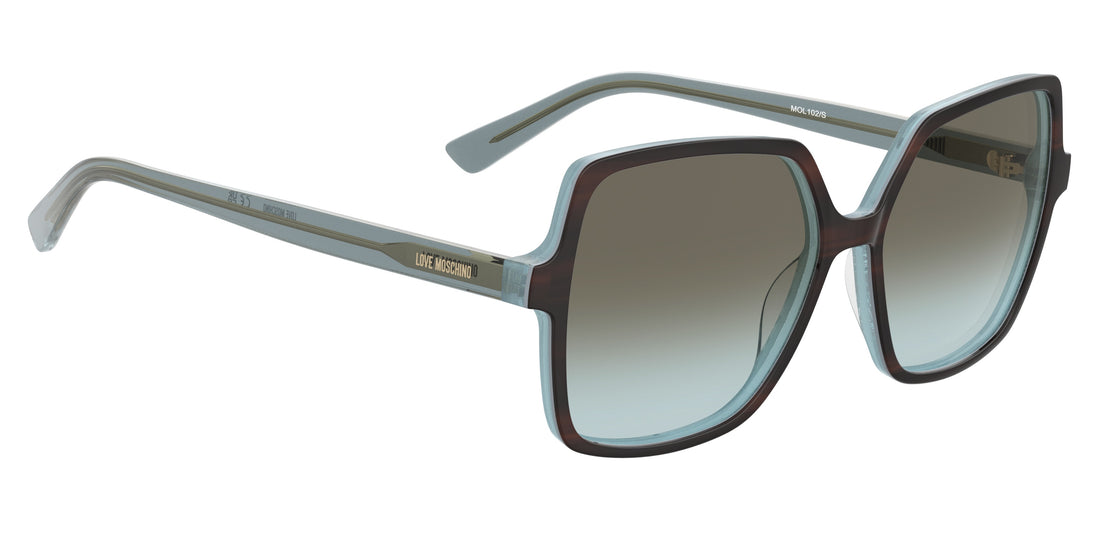 Óculos de sol moschino love mol102/s ofd bc dorado square femenino tamanho 57mm - Vista de detalhe