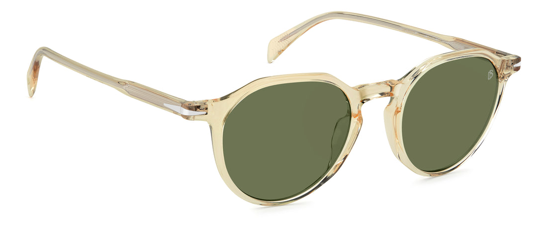 Occhiali da sole david beckham db 1217/s 40g qt amarillo pantos masculino taglia 50mm - Vista dettagliata