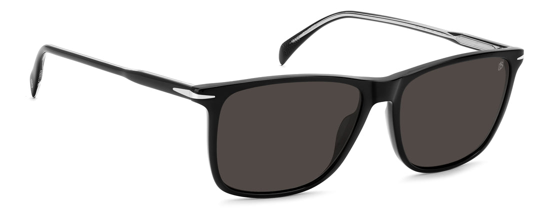 Solbriller david beckham db 1219/s 807 m9 negro rectangular masculino størrelse 57mm - Detaljeret visning