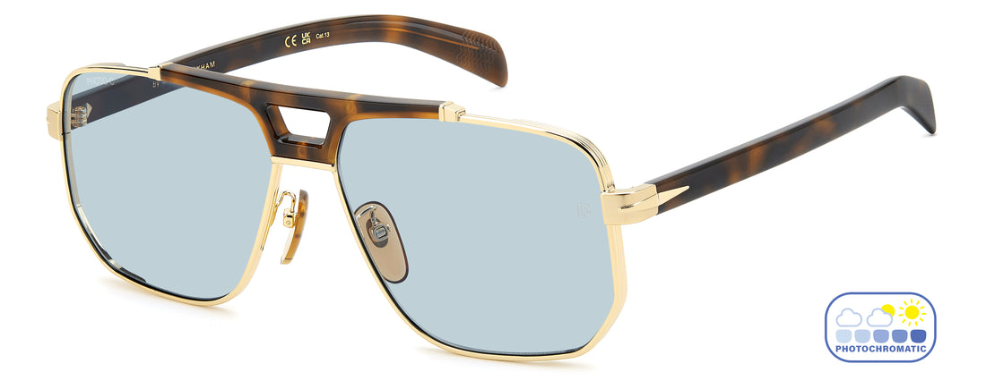 Occhiali da sole david beckham db 7157/s 0nr sd dorado square masculino taglia 61mm - Vista principale