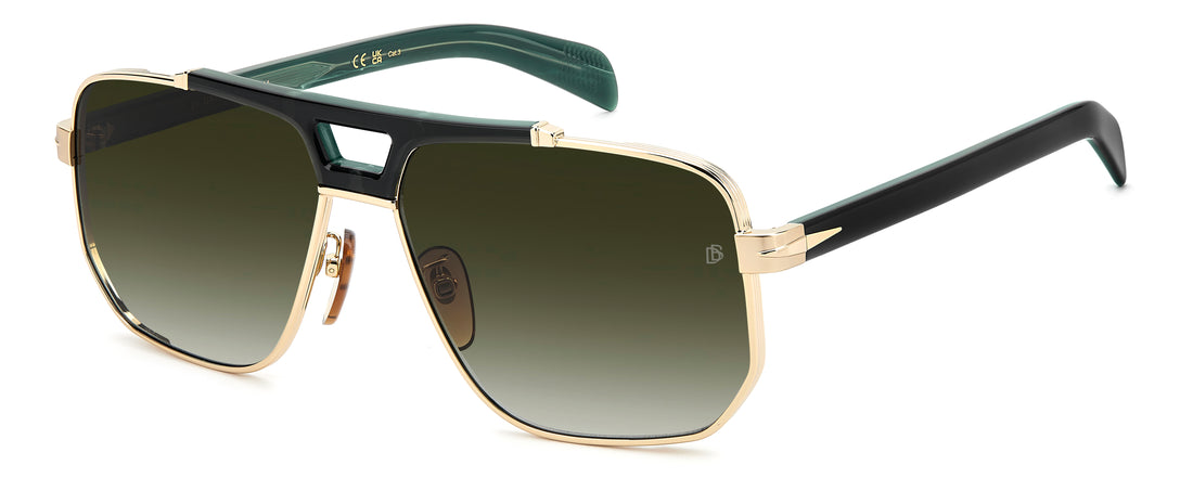 Occhiali da sole david beckham db 7157/s pef 9k dorado square masculino taglia 61mm - Vista principale