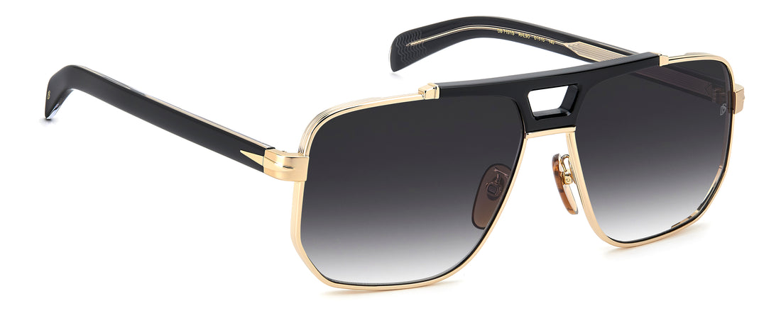 Occhiali da sole david beckham db 7157/s rhl 9o dorado square masculino taglia 61mm - Vista dettagliata