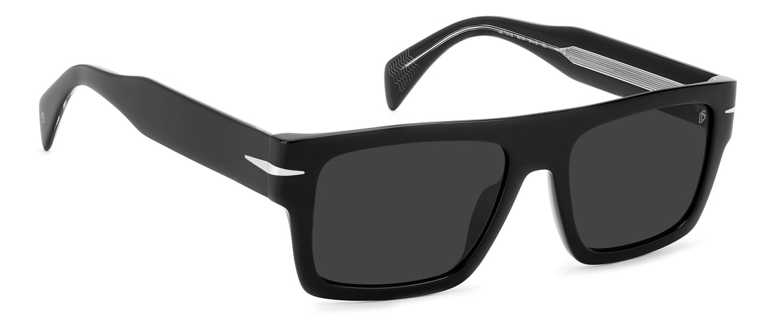 Occhiali da sole david beckham db 7161/s 807 ir negro rectangular masculino taglia 54mm - Vista dettagliata