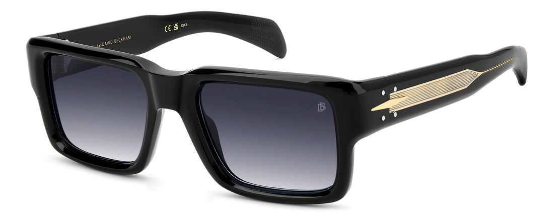 Occhiali da sole david beckham db 7159/s 2m2 08 negro rectangular masculino taglia 53mm - Vista principale