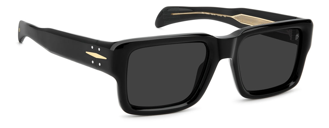 Occhiali da sole david beckham db 7159/s 807 ir negro rectangular masculino taglia 53mm - Vista dettagliata