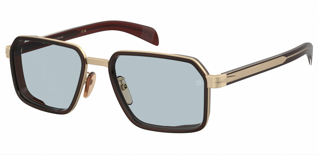 Occhiali da sole david beckham db 7158/s 01q sd dorado rectangular masculino taglia 57mm - Vista principale