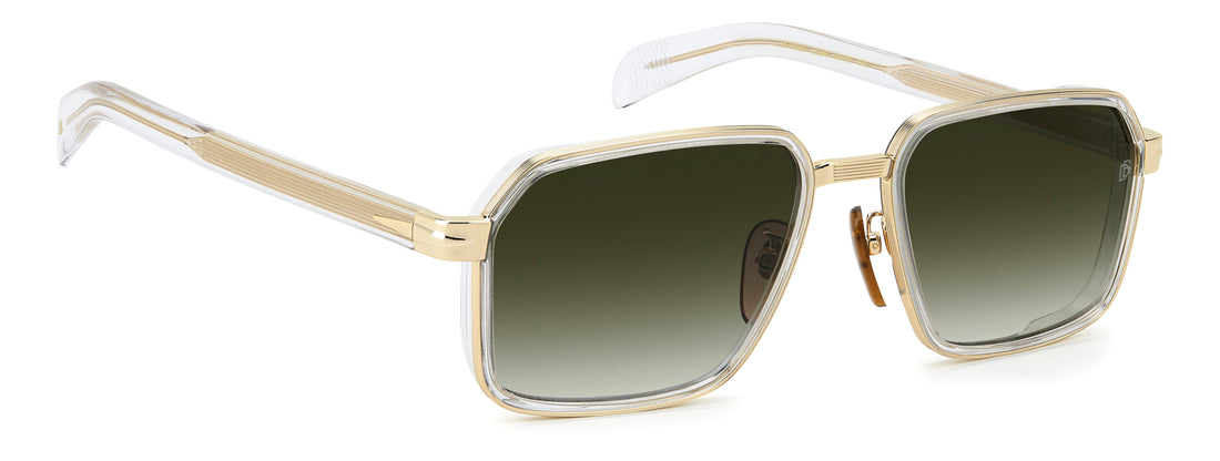 Occhiali da sole david beckham db 7158/s loj 9k dorado rectangular masculino taglia 57mm - Vista dettagliata