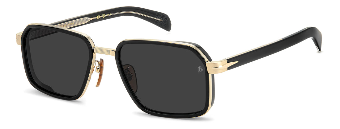Occhiali da sole david beckham db 7158/s rhl ir dorado rectangular masculino taglia 57mm - Vista principale