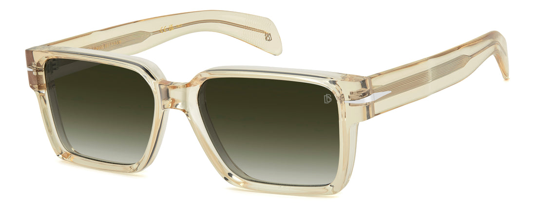 Solbriller david beckham db 7162/s 40g 9k amarillo rectangular masculino størrelse 56mm - Hovedvisning