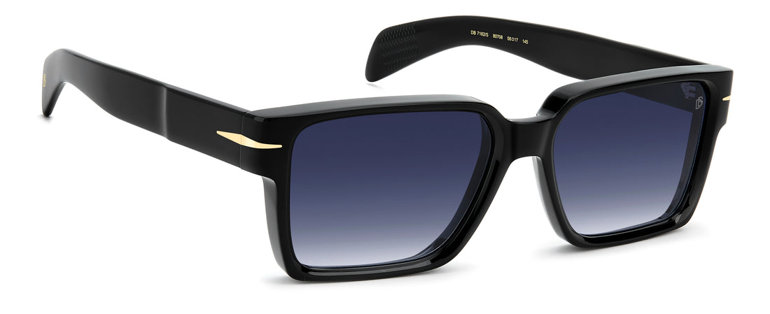 Solbriller david beckham db 7162/s 807 08 negro rectangular masculino størrelse 56mm - Detaljeret visning