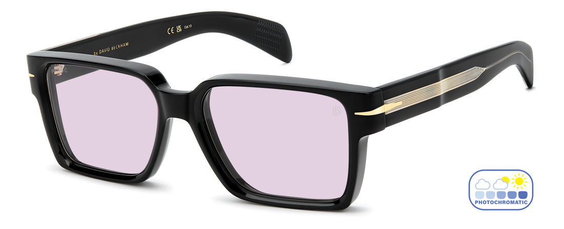 Solbriller david beckham db 7162/s 807 ke negro rectangular masculino størrelse 56mm - Hovedvisning