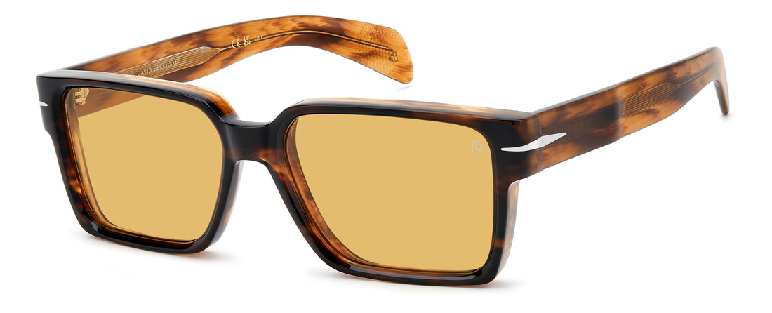 Solbriller david beckham db 7162/s ex4 ho marron rectangular masculino størrelse 56mm - Hovedvisning