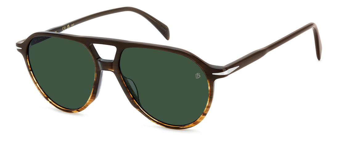 Solbriller david beckham db 1218/s nng qt marron pilot masculino størrelse 56mm - Hovedvisning