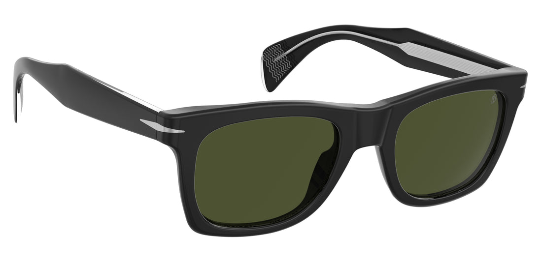 Occhiali da sole david beckham db 1222/s 807 qt negro rectangular masculino taglia 53mm - Vista dettagliata
