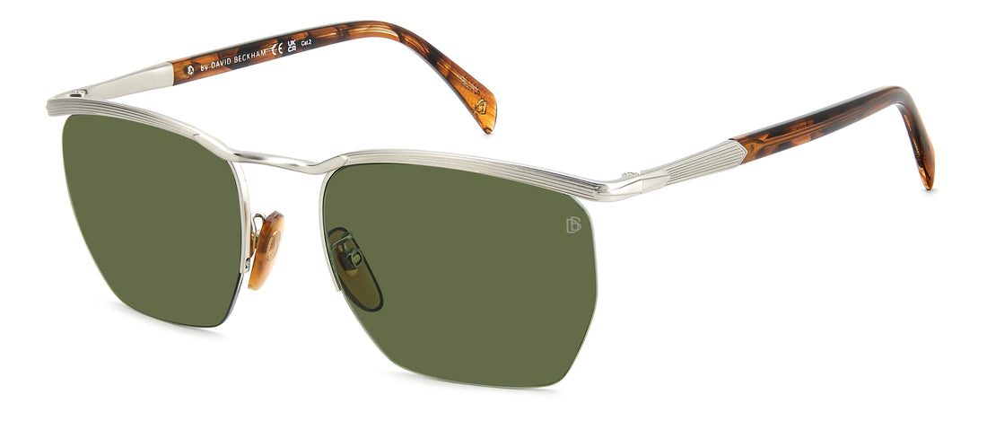 Occhiali da sole david beckham db 1225/s 9ci o7 plateado square masculino taglia 55mm - Vista principale