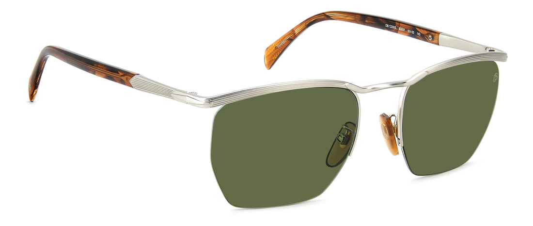 Occhiali da sole david beckham db 1225/s 9ci o7 plateado square masculino taglia 55mm - Vista dettagliata