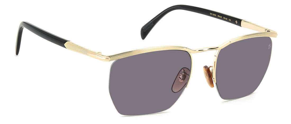 Occhiali da sole david beckham db 1225/s rhl 0d dorado square masculino taglia 55mm - Vista dettagliata