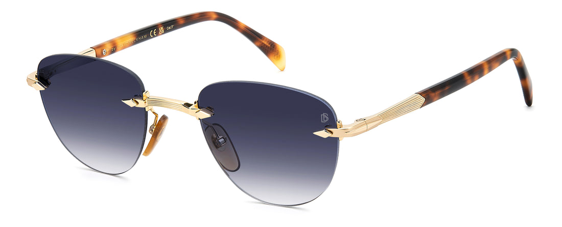 Occhiali da sole david beckham db 1224/s 0nr 08 dorado square masculino taglia 51mm - Vista principale