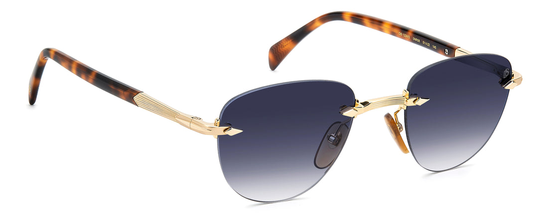 Occhiali da sole david beckham db 1224/s 0nr 08 dorado square masculino taglia 51mm - Vista dettagliata