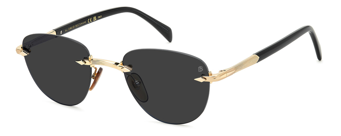Occhiali da sole david beckham db 1224/s rhl ir dorado square masculino taglia 51mm - Vista principale