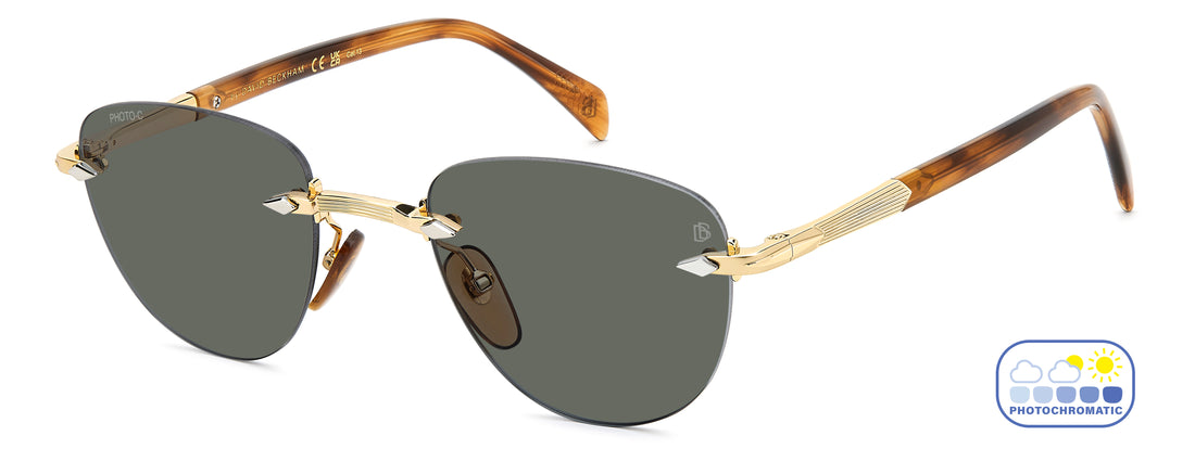 Occhiali da sole david beckham db 1224/s t5u 8j dorado square masculino taglia 51mm - Vista principale