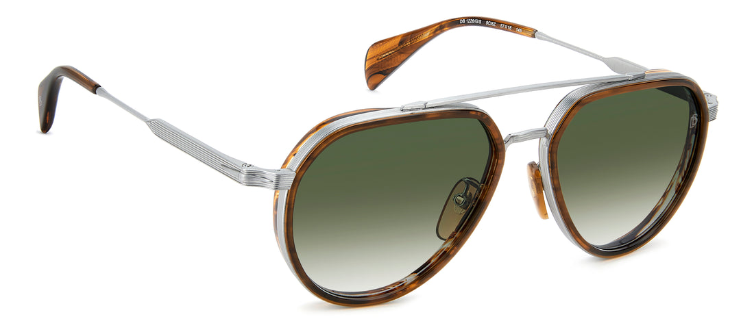 Sunglasses david beckham db 1226/g/s 9ci 8z plateado pilot masculino size 57mm - Main view