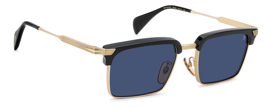 Solbriller david beckham db 1227/g/s 2m2 a9 negro rectangular masculino størrelse 54mm - Detaljeret visning