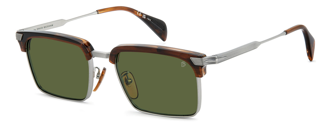 Solbriller david beckham db 1227/g/s 8t9 o7 marron rectangular masculino størrelse 54mm - Hovedvisning