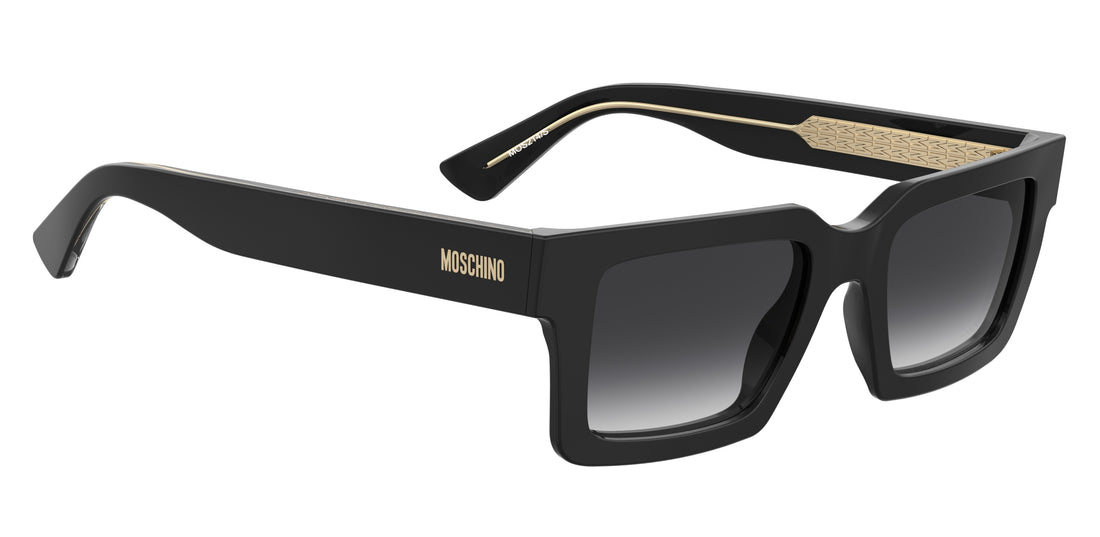 Occhiali da sole moschino mos214/s 807 9o negro rectangular unisex taglia 52mm - Vista dettagliata