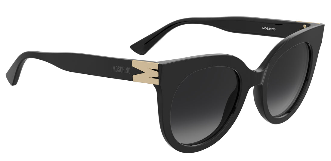 Occhiali da sole moschino mos212/s 807 9o negro cat eye femenino taglia 52mm - Vista dettagliata