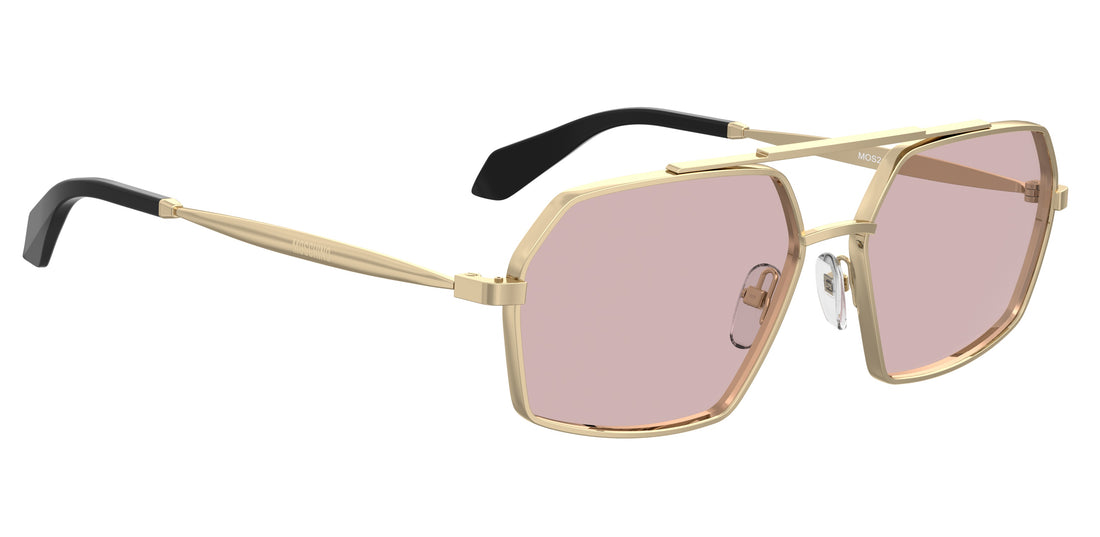 Occhiali da sole moschino mos210/s 000 q4 dorado square unisex taglia 60mm - Vista dettagliata