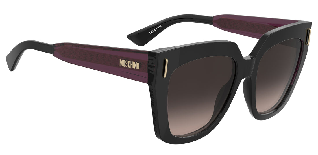 Occhiali da sole moschino mos207/s guu ha negro square femenino taglia 55mm - Vista dettagliata