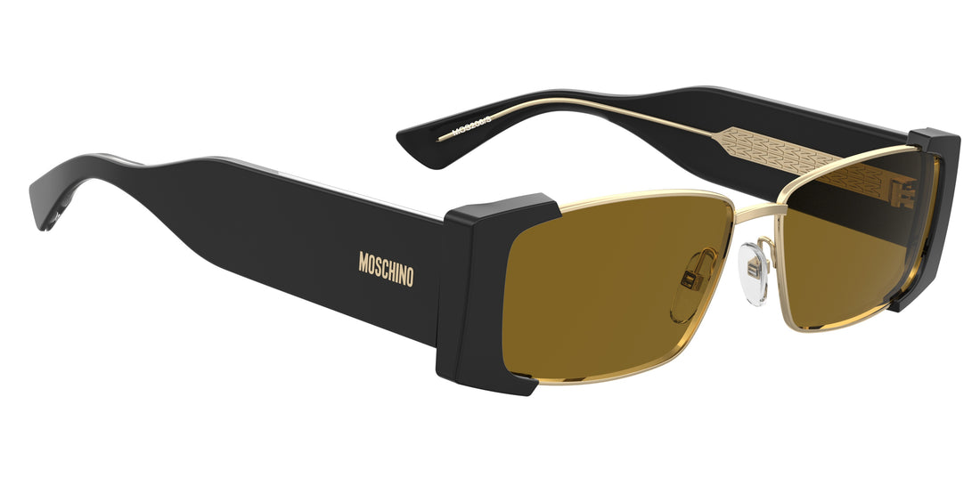 Occhiali da sole moschino mos206/s 2m2 70 negro rectangular femenino taglia 57mm - Vista dettagliata