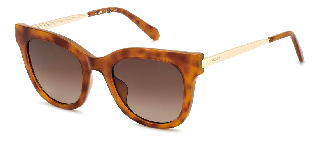 Occhiali da sole fossil fos 2169/g/s sx7 ha havana cat eye femenino taglia 51mm - Vista principale