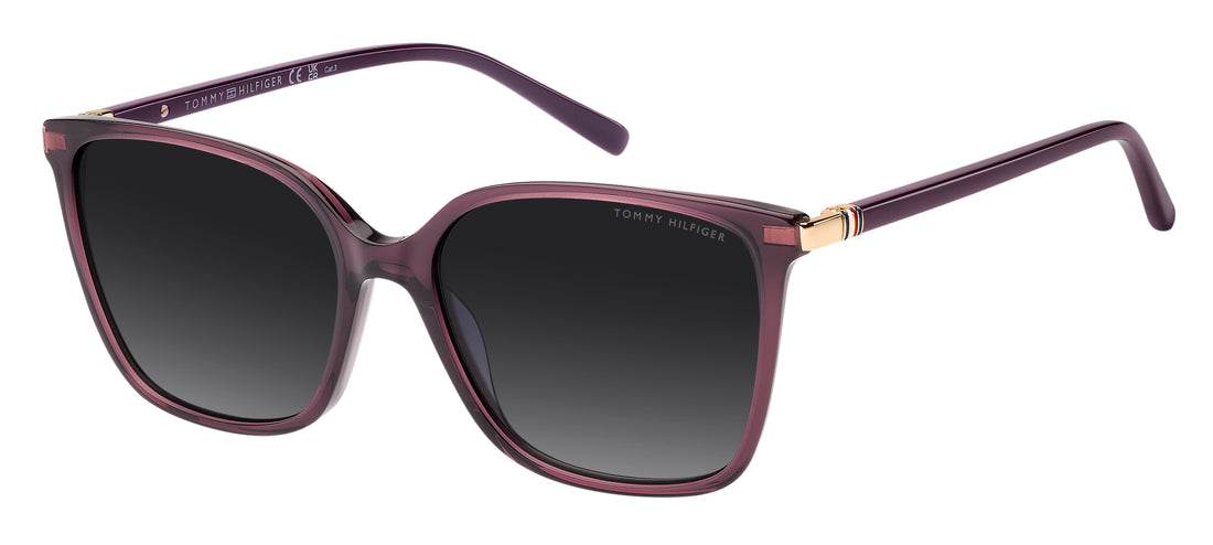 Óculos de sol tommy hilfiger th 2349/s lhf 9o burdeos cat eye femenino tamanho 55mm - Vista principal