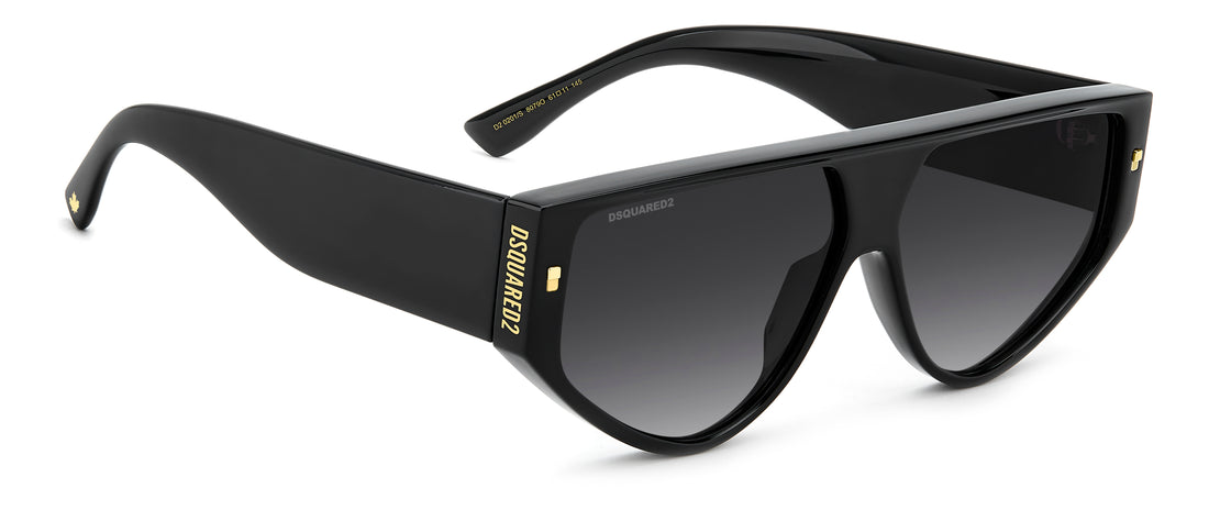 Occhiali da sole dsquared2 d2 0201/s 807 9o negro other shape masculino taglia 61mm - Vista dettagliata
