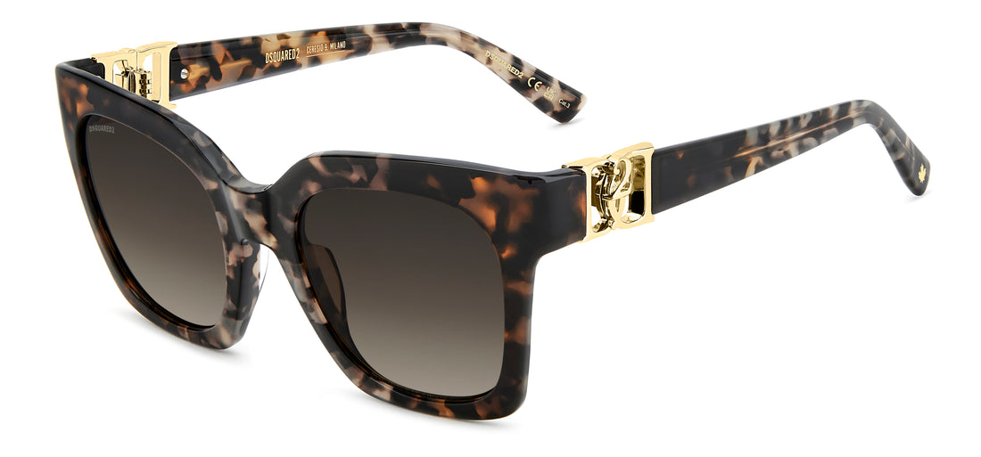 Occhiali da sole dsquared2 d2 0207/s 086 ha havana cat eye femenino taglia 52mm - Vista principale
