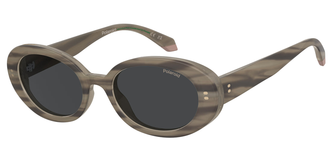 Lunettes de soleil polaroid pld 6253/s/x wr9 m9 marron oval femenino taille 52mm - Vue principale
