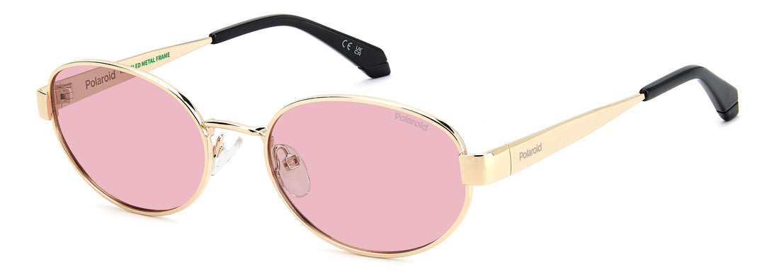 Lunettes de soleil polaroid pld 6254/s/x eyr 0f dorado oval femenino taille 55mm - Vue principale