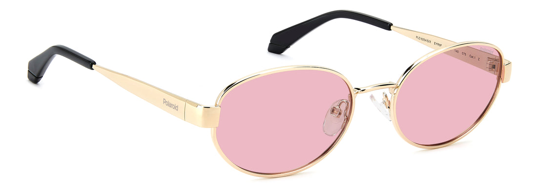 Lunettes de soleil polaroid pld 6254/s/x eyr 0f dorado oval femenino taille 55mm - Vue détaillée