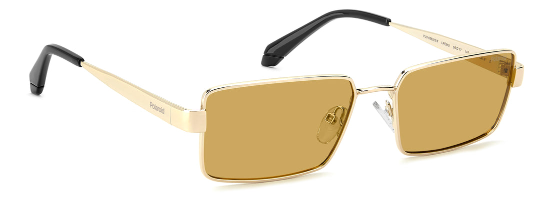 Lunettes de soleil polaroid pld 6255/s/x lpe mu dorado rectangular masculino taille 56mm - Vue détaillée
