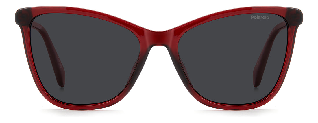 Óculos de sol polaroid pld 4194/s c9a m9 rojo cat eye femenino tamanho 55mm - Vista de detalhe