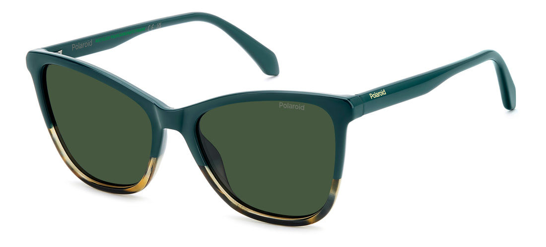 Óculos de sol polaroid pld 4194/s cvt uc verde cat eye femenino tamanho 55mm - Vista principal
