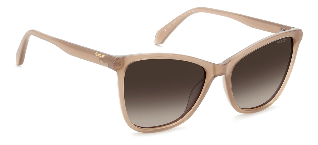Óculos de sol polaroid pld 4194/s fwm la beige cat eye femenino tamanho 55mm - Vista de detalhe